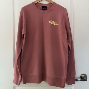 NWT Peace Collective From Toronto With Love Heavyweight Max Crewneck in Rose
